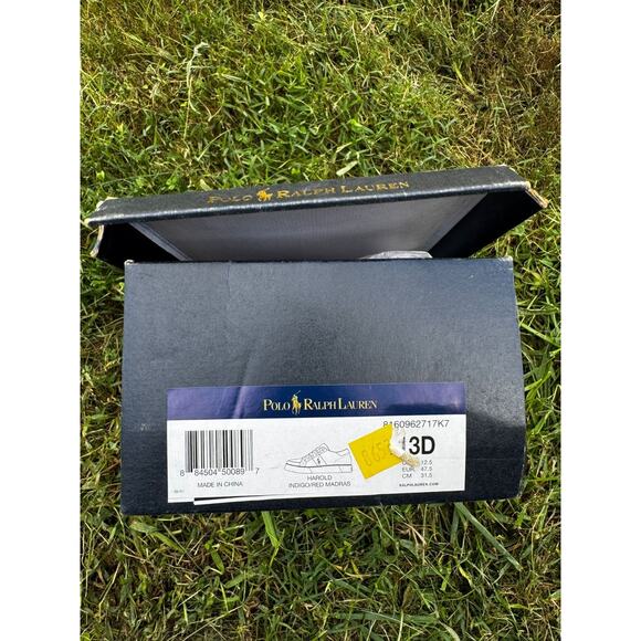 Polo Ralph Lauren Harold Indigo Red Madras Plaid Brand New in Box (8160962717K7 - Picture 3 of 6